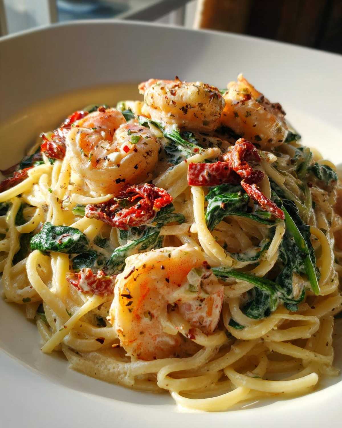 15-Minute Creamy Tuscan Shrimp Pasta - detail 2