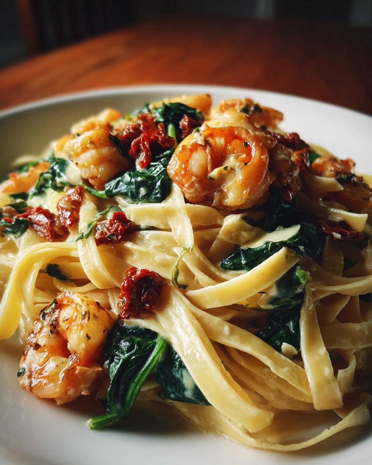 15-Minute Creamy Tuscan Shrimp Pasta - detail 4