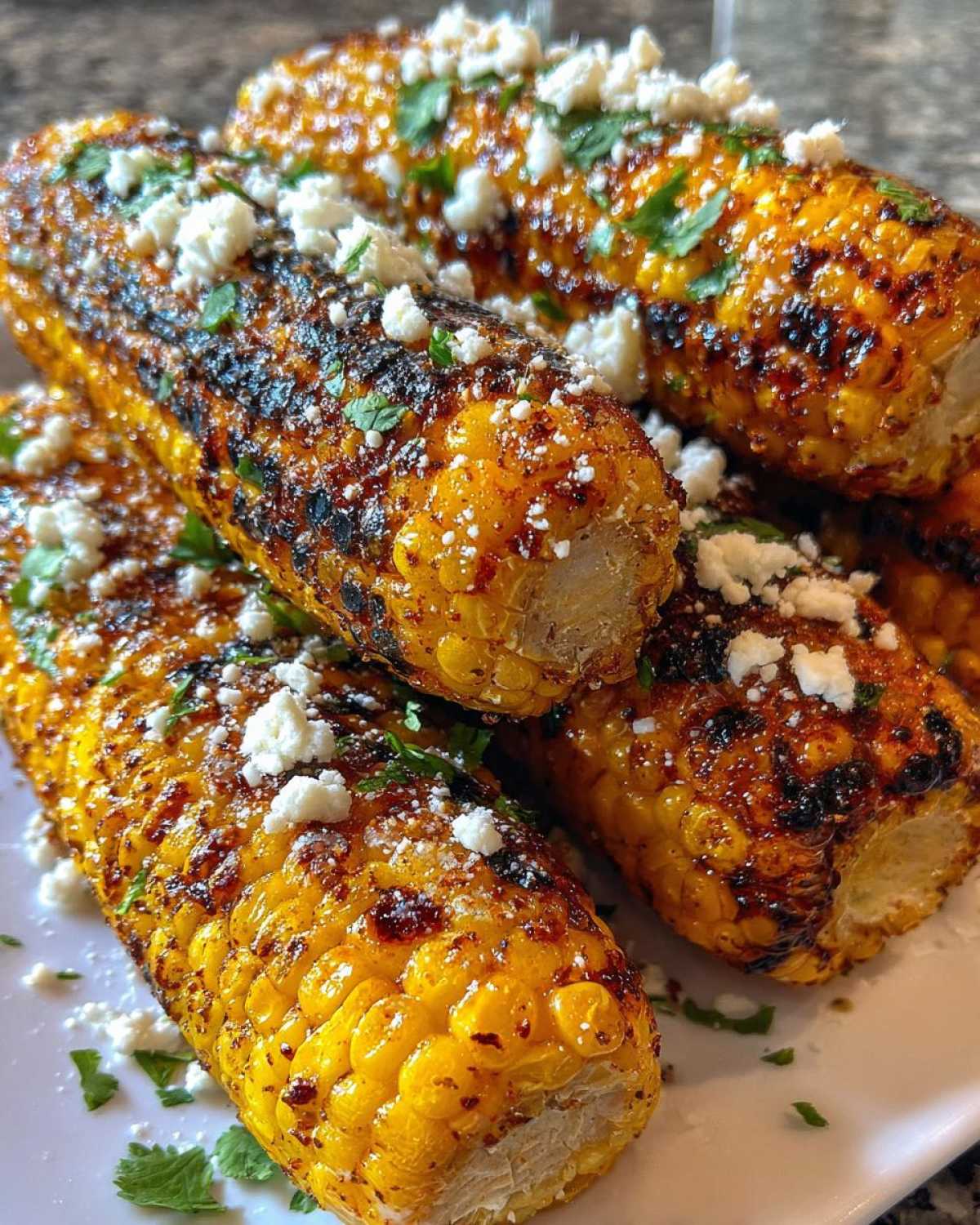 Air fryer Mexican street corn - detail 1