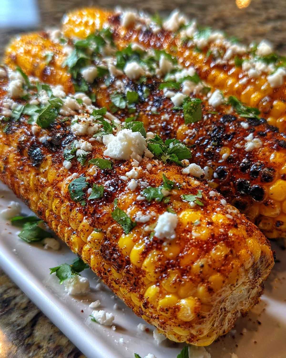 Air fryer Mexican street corn - detail 2