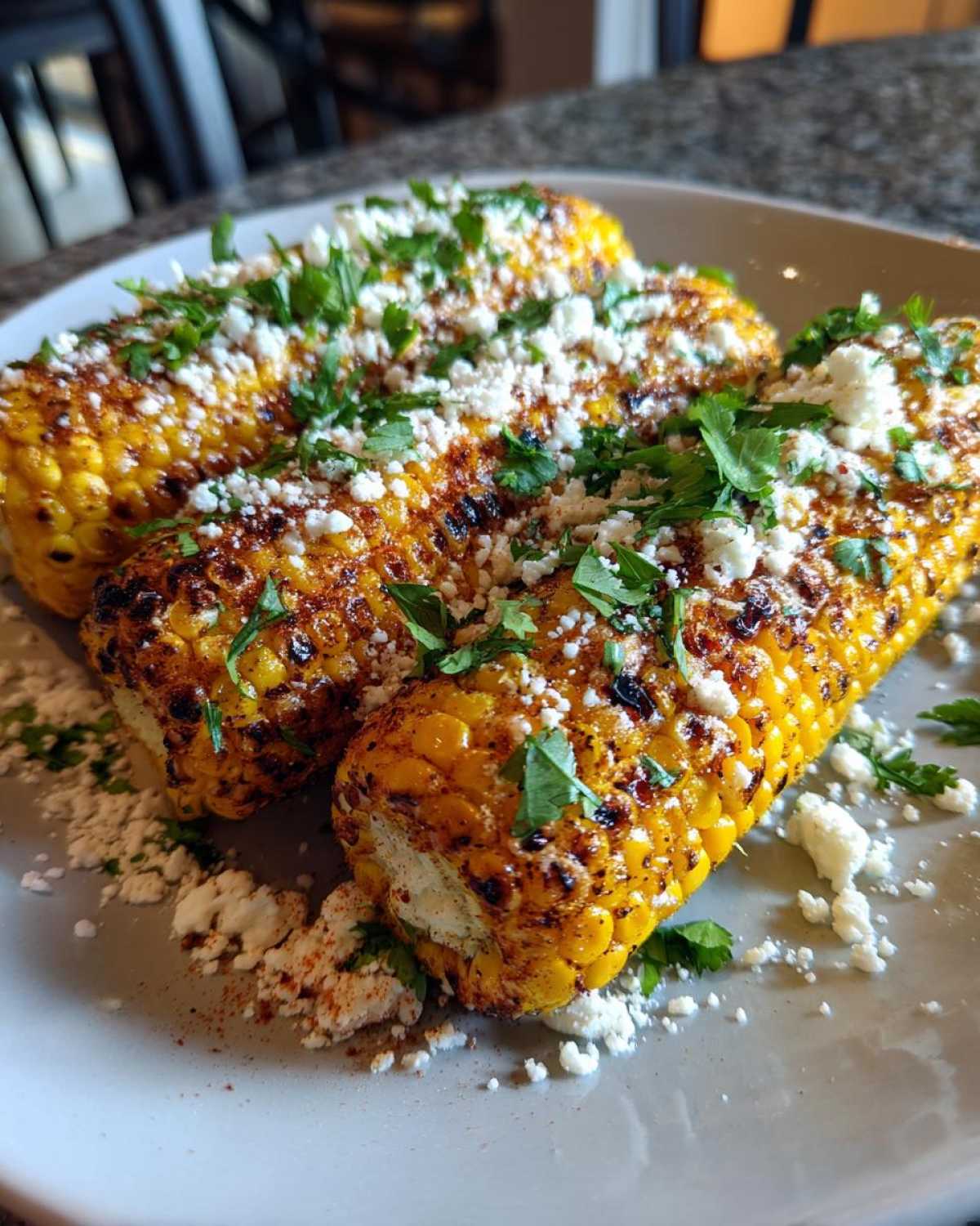 Air fryer Mexican street corn - detail 3