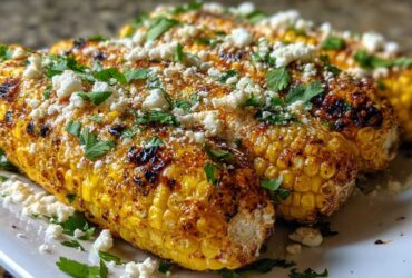 Air fryer Mexican street corn