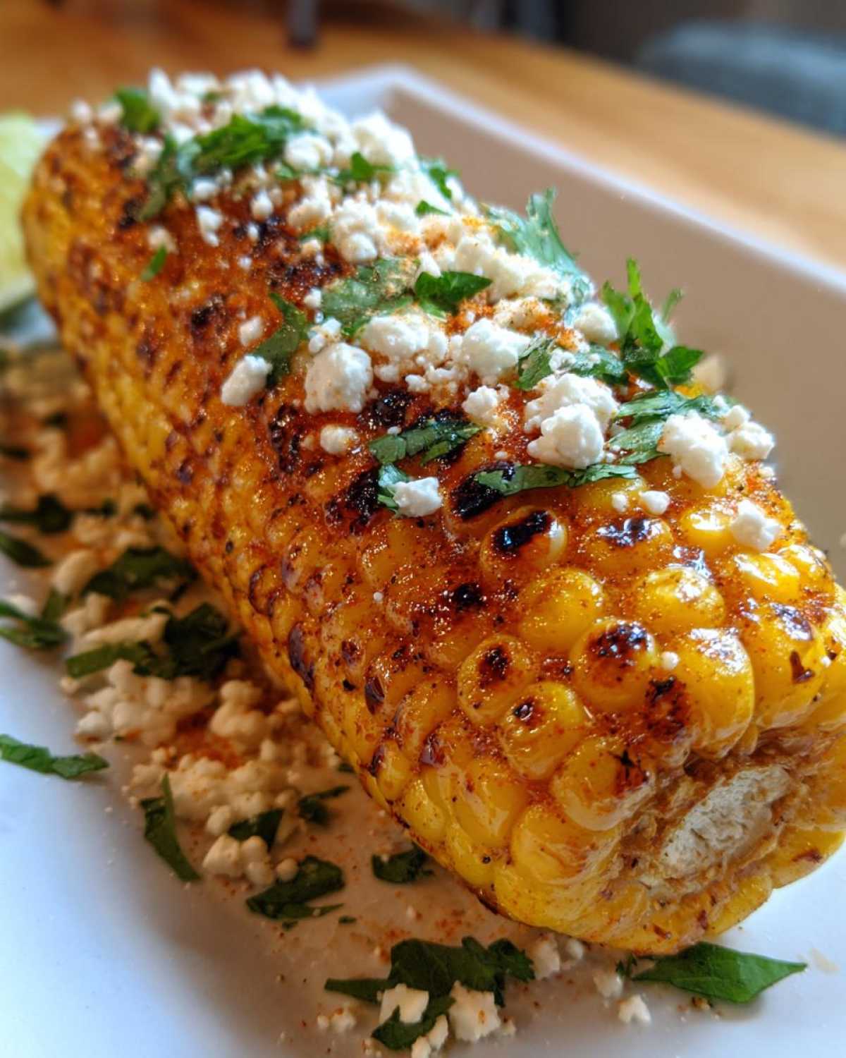 Air fryer Mexican street corn - detail 4