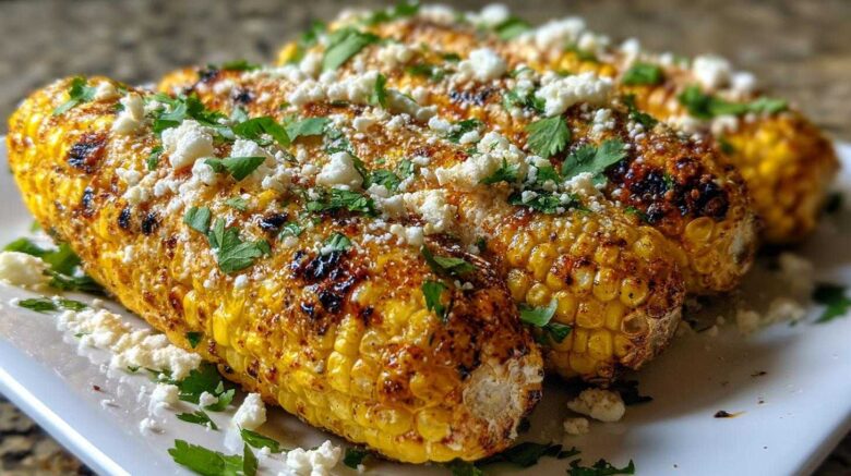 Air fryer Mexican street corn