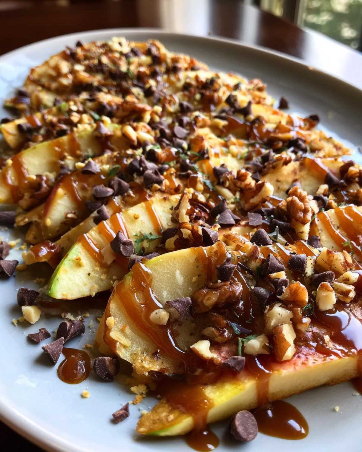 Apple Nachos with Caramel Drizzle - detail 4