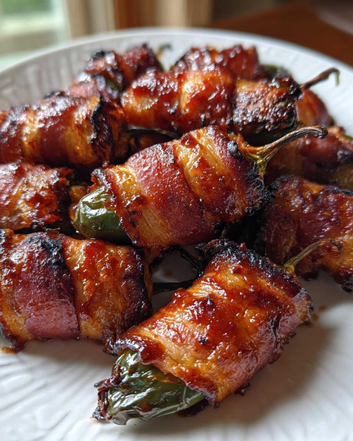 Bacon-Wrapped Jalapeño Poppers with BBQ Glaze - detail 2