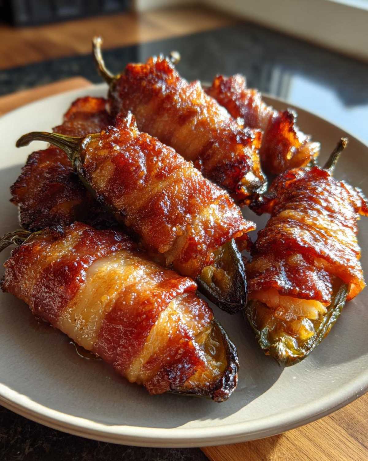 Bacon-Wrapped Jalapeño Poppers with BBQ Glaze - detail 3