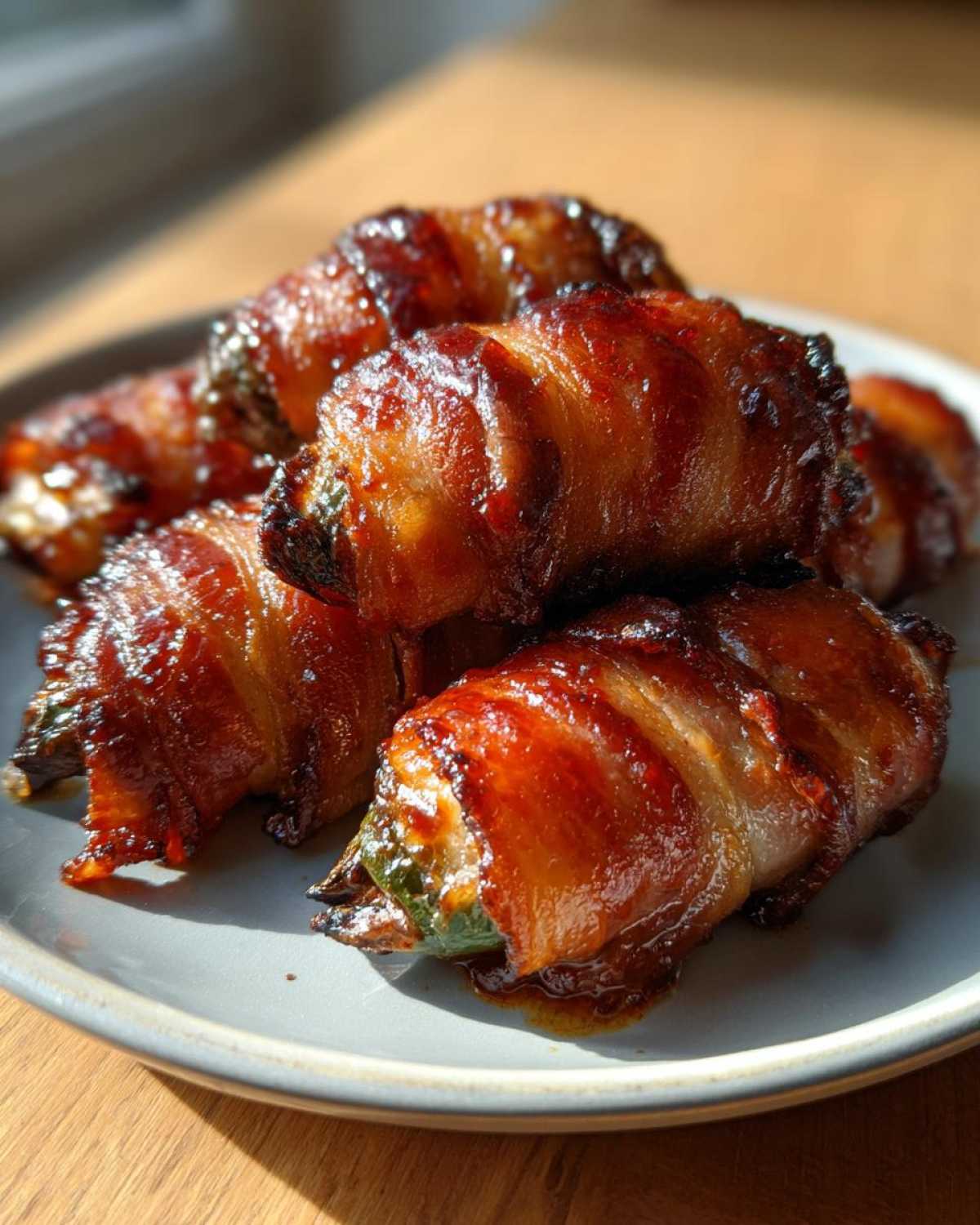 Bacon-Wrapped Jalapeño Poppers with BBQ Glaze - detail 4