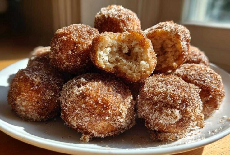 Baked Apple Cider Donut Holes (No Frying)