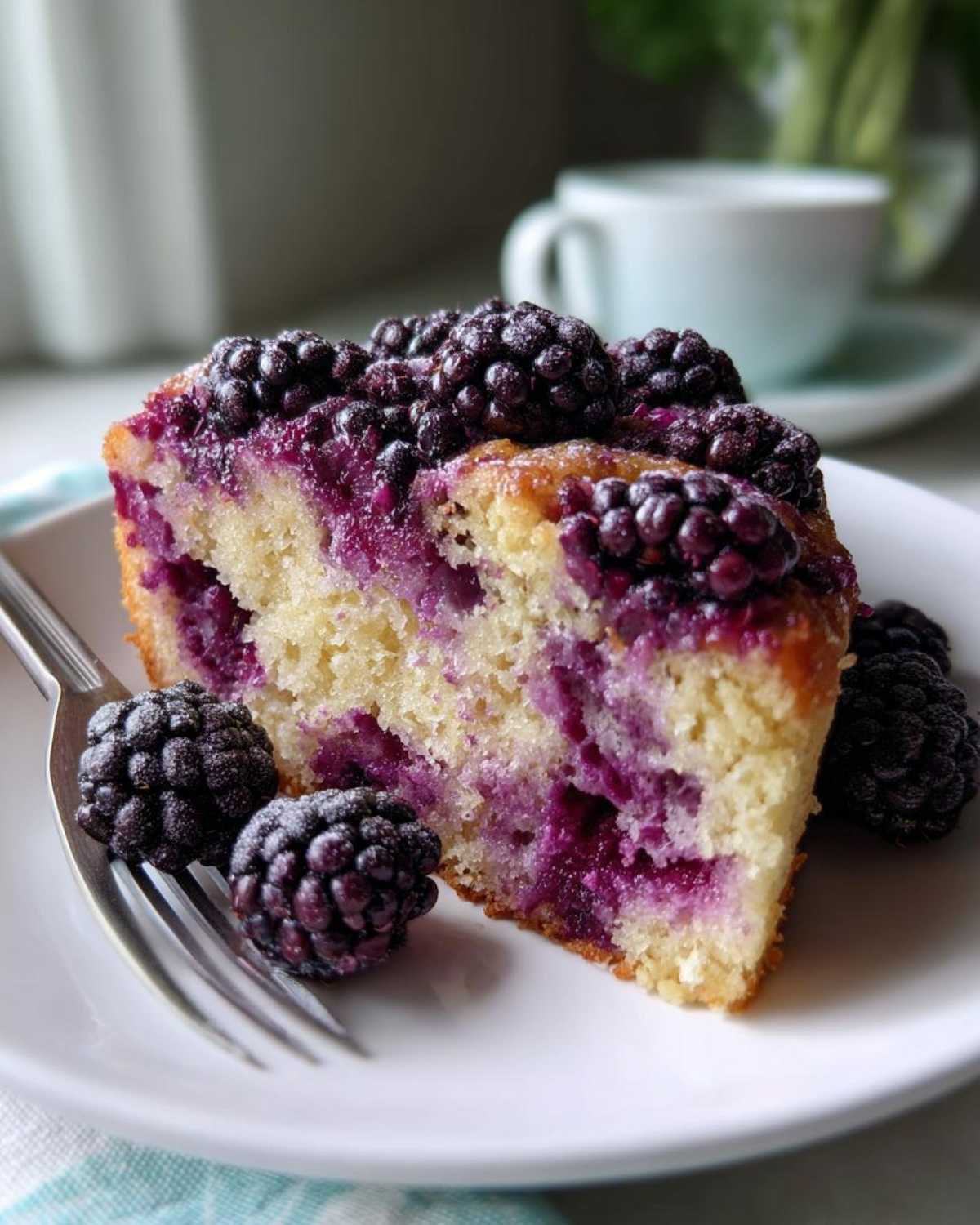 Blackberry Lavender Lemonade Cake - detail 4