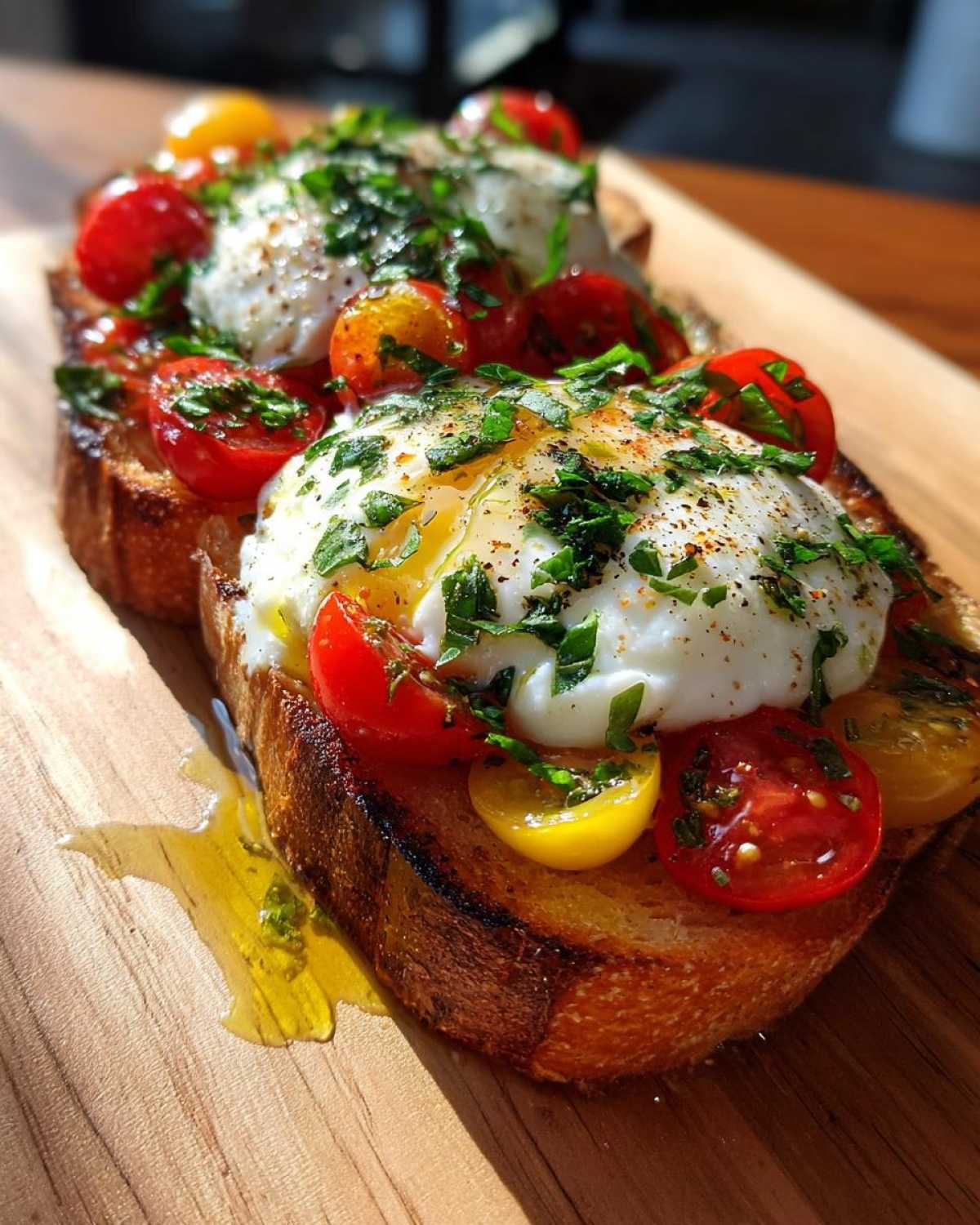 Burrata Caprese Garlic Bread - detail 2