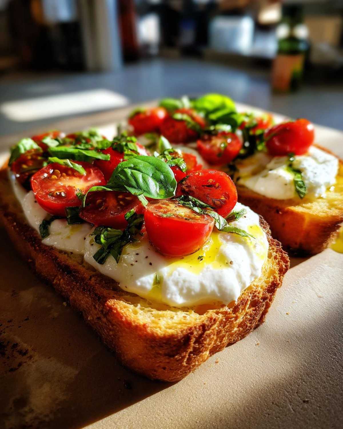 Burrata Caprese Garlic Bread - detail 3