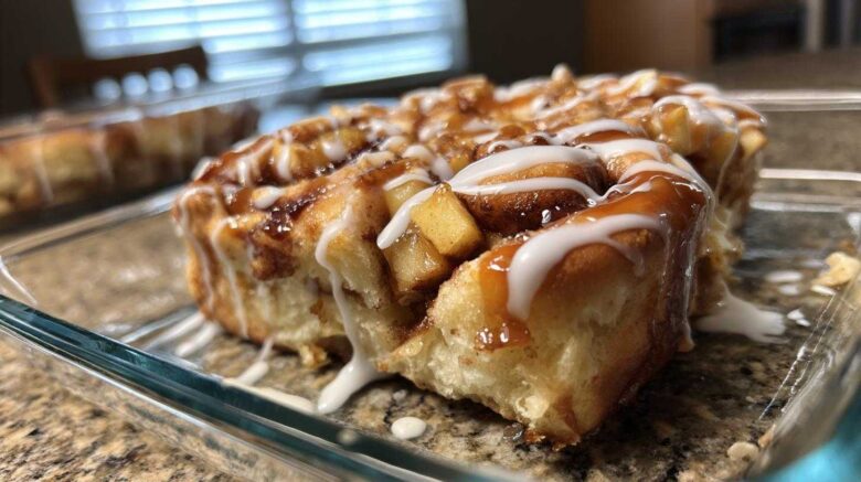 Caramel Apple Cinnamon Rolls