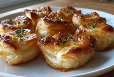 Caramelized Pear and Brie Bites