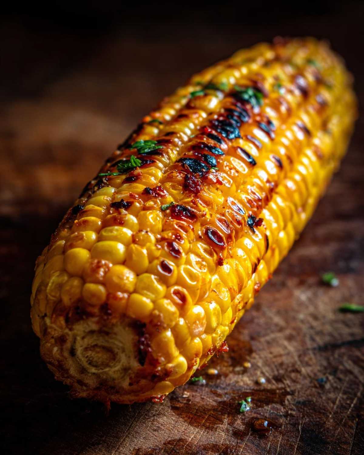 Charred Mexican street corn - detail 1