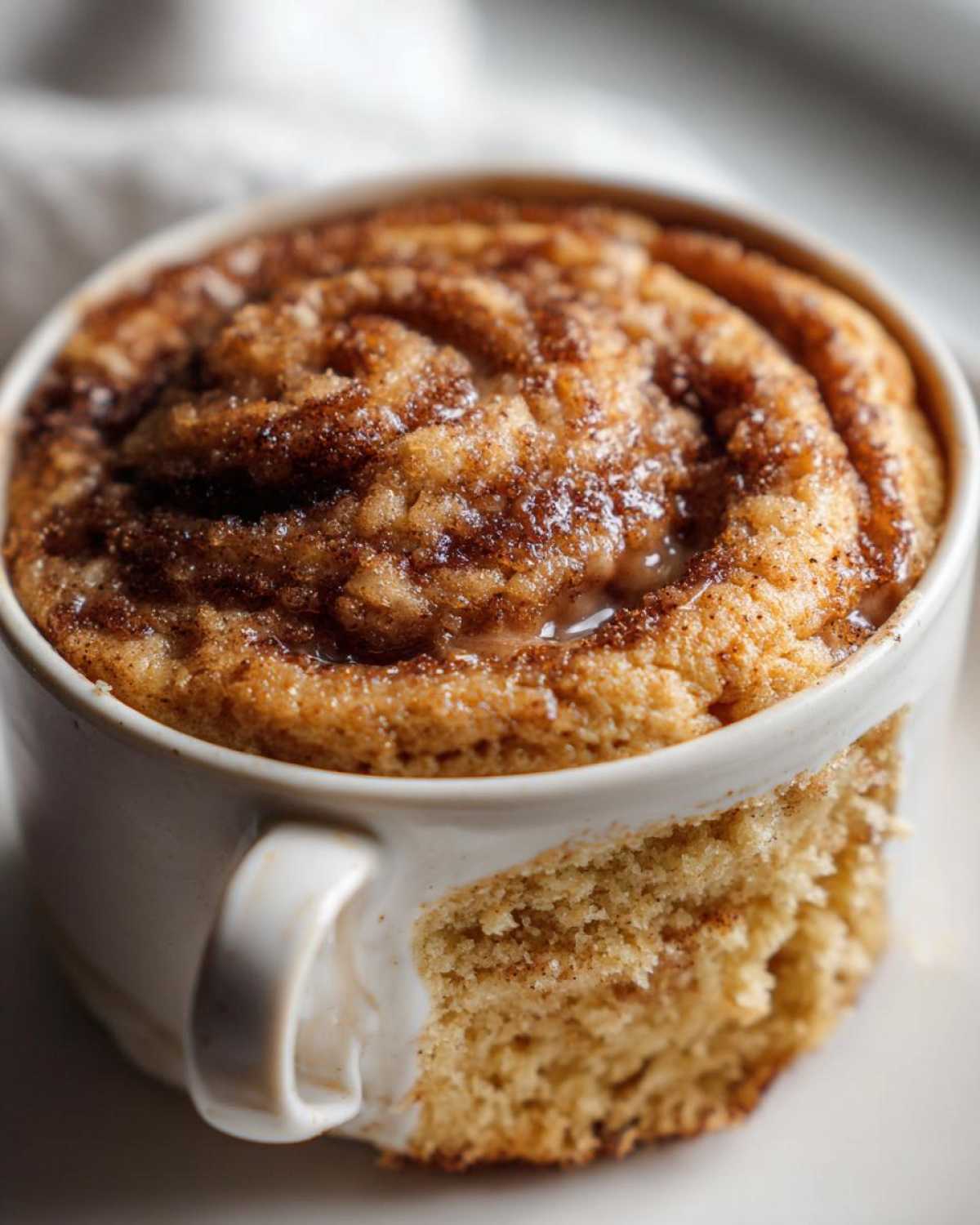 Cinnamon Roll Mug Cake (5-Minute Breakfast Treat) - detail 1