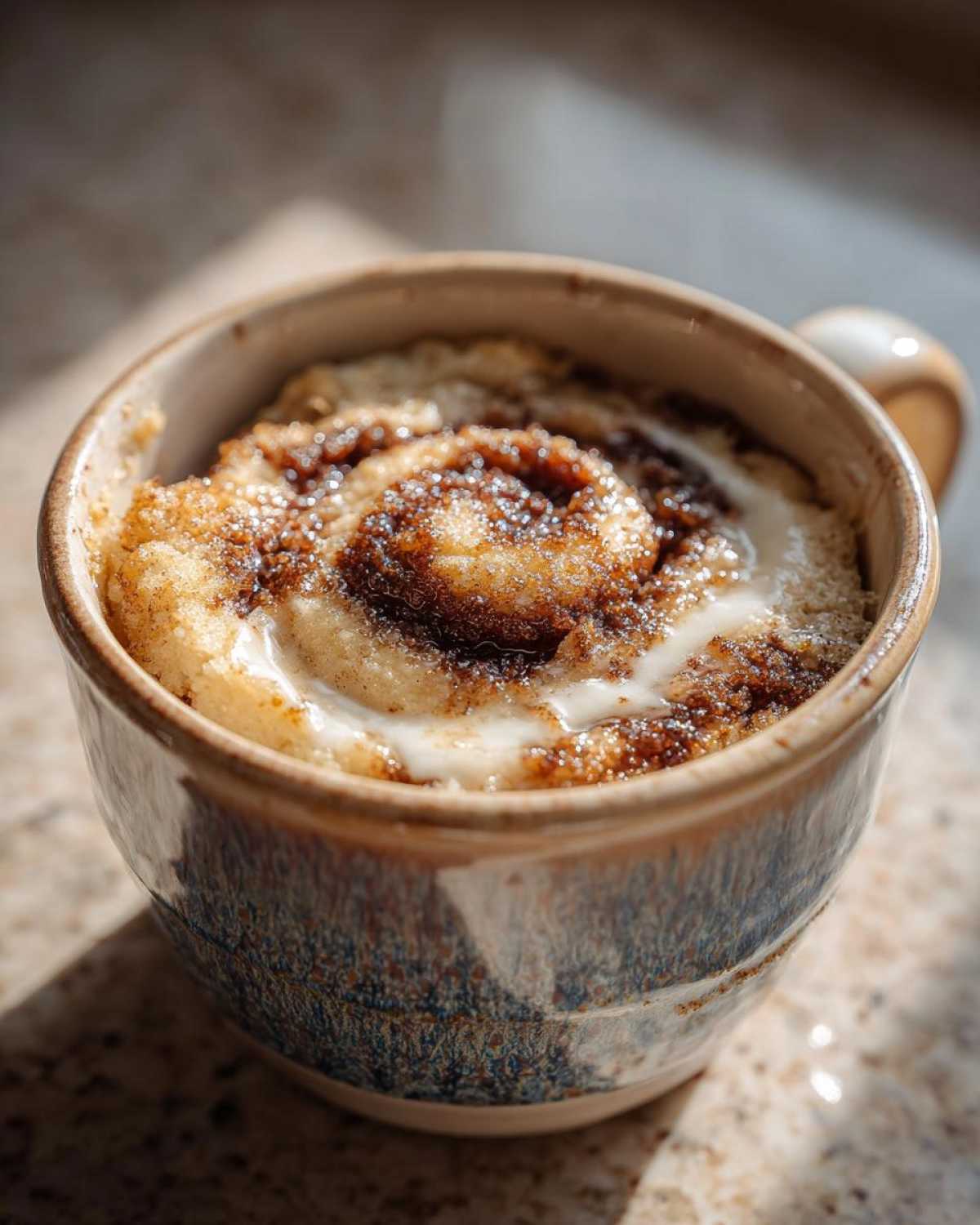 Cinnamon Roll Mug Cake (5-Minute Breakfast Treat) - detail 3