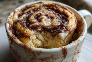 Cinnamon Roll Mug Cake (5-Minute Breakfast Treat)