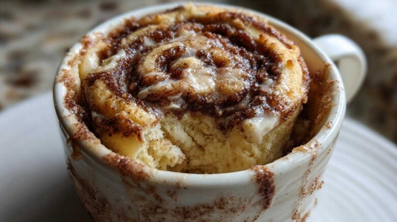 Cinnamon Roll Mug Cake (5-Minute Breakfast Treat)
