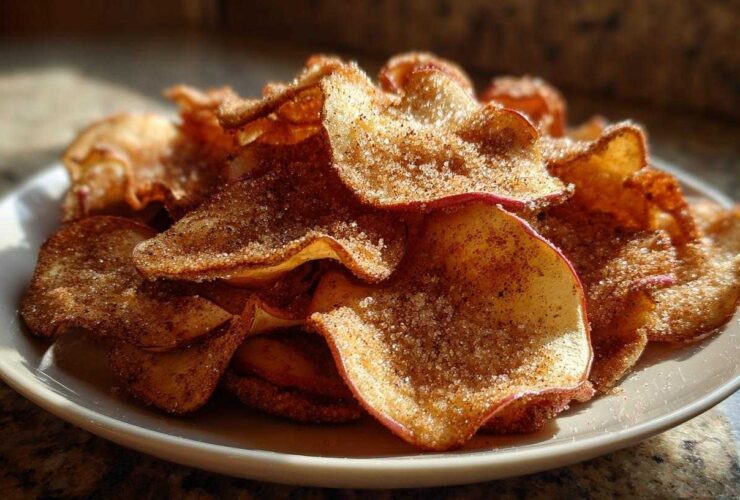 Cinnamon Sugar Apple Chips (Air Fryer)