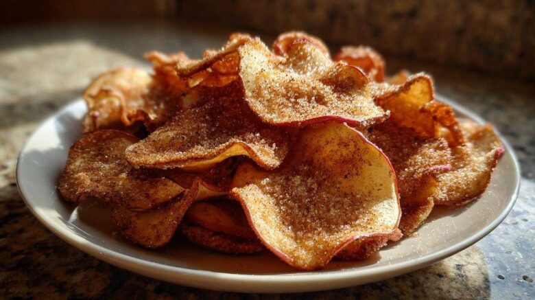 Cinnamon Sugar Apple Chips (Air Fryer)
