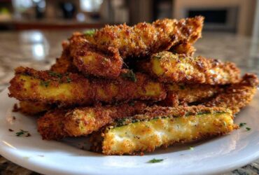 Crispy Air Fryer Zucchini Fries with Secret Breading