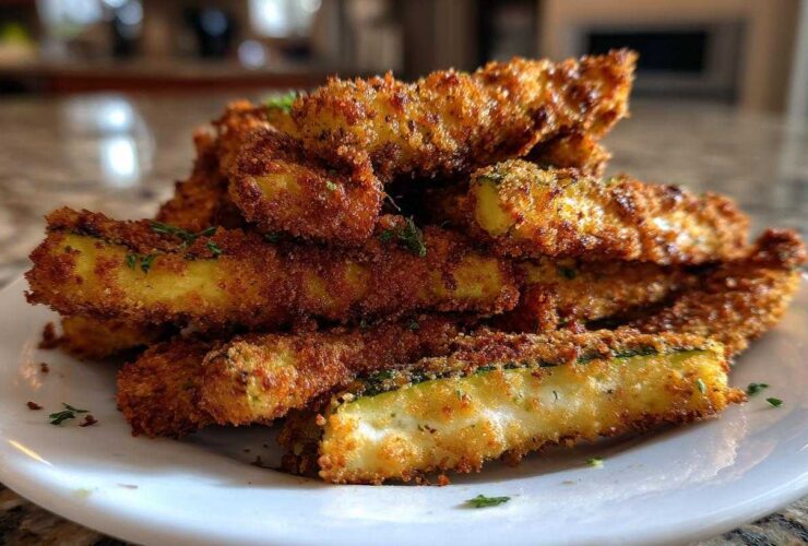 Crispy Air Fryer Zucchini Fries with Secret Breading