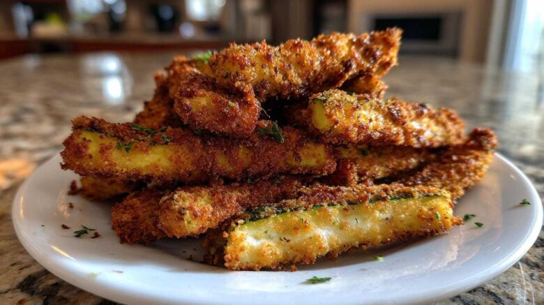 Crispy Air Fryer Zucchini Fries with Secret Breading
