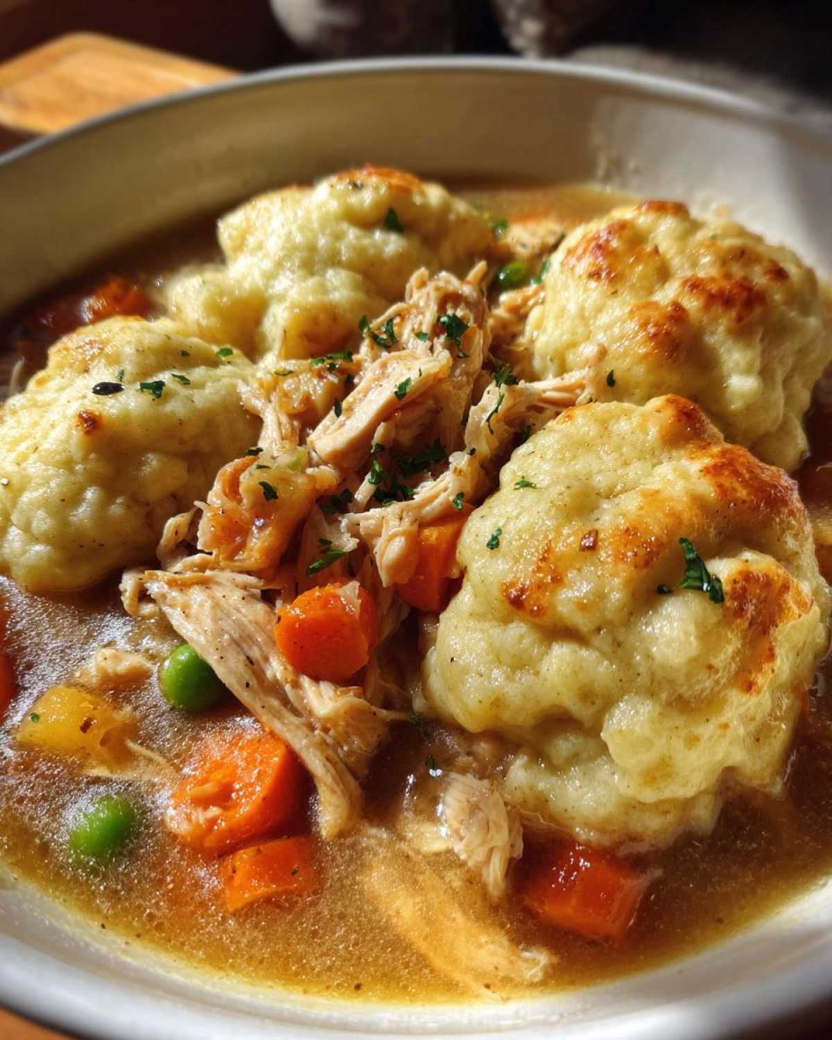 Crockpot Chicken and Dumplings - detail 1