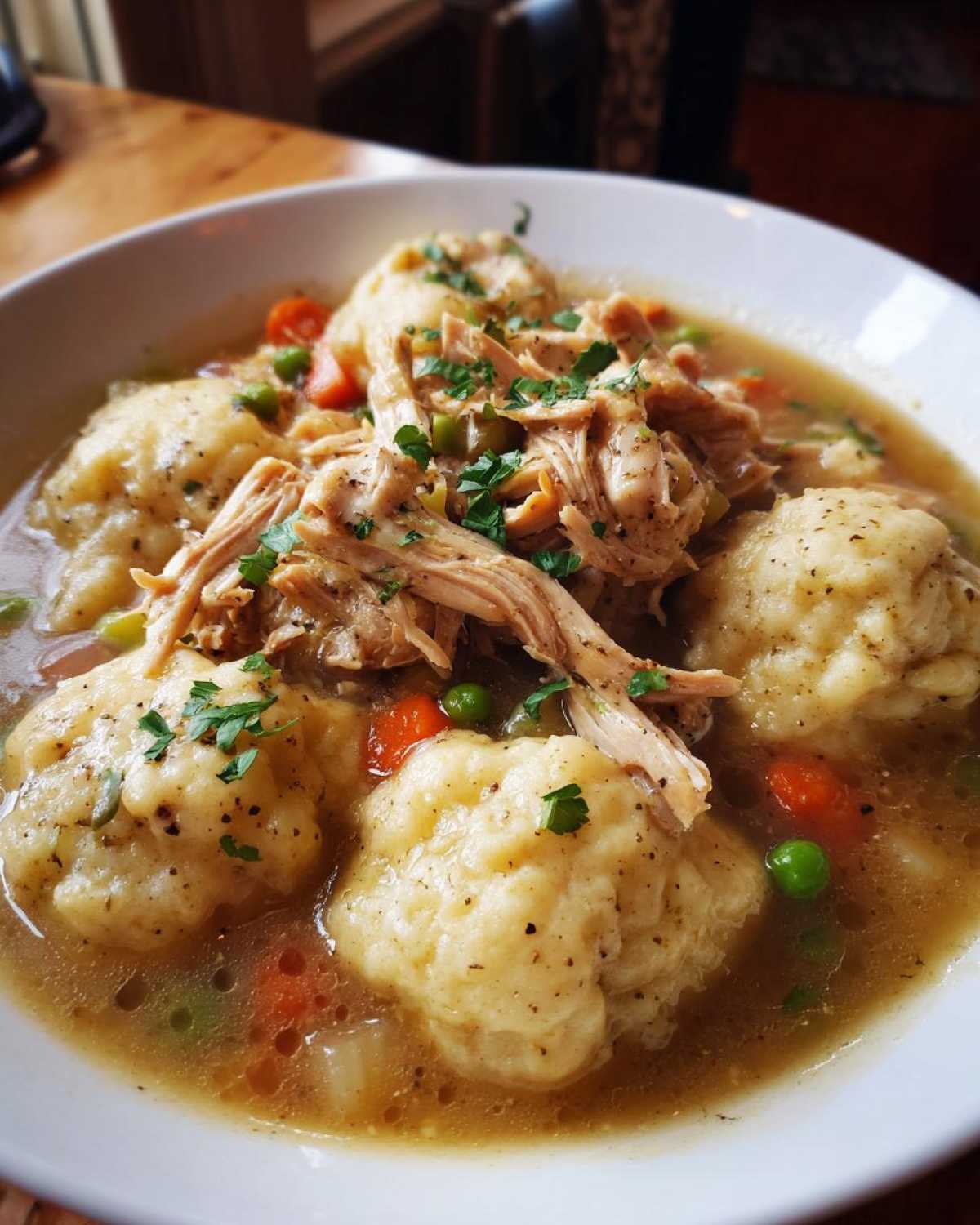Crockpot Chicken and Dumplings - detail 2
