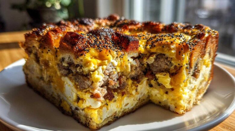 Everything Bagel Breakfast Casserole