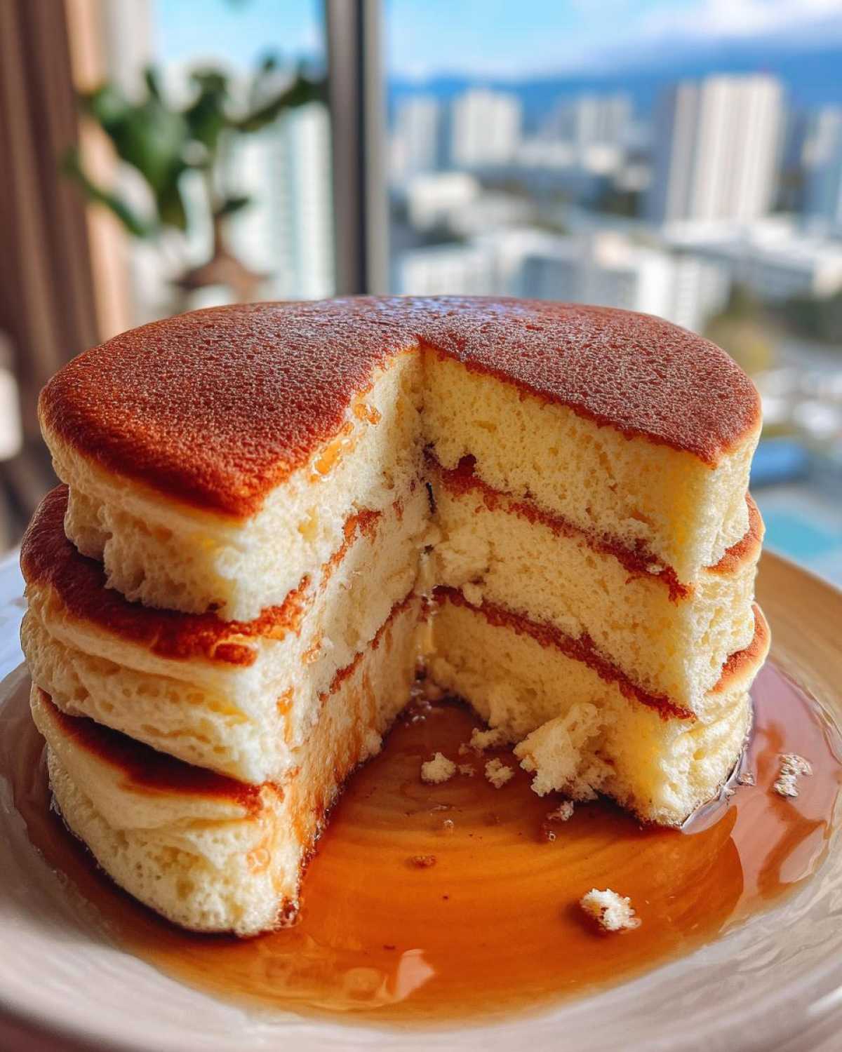 Fluffy Japanese Soufflé Pancakes at Home - detail 1