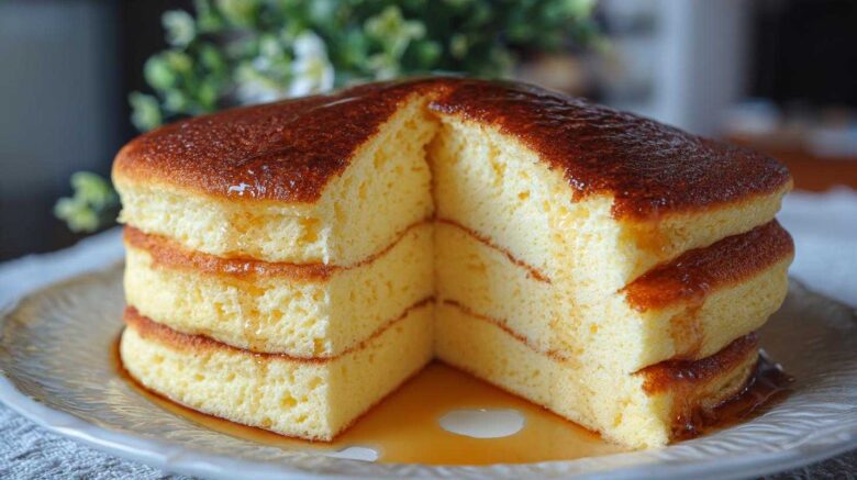 Fluffy Japanese Soufflé Pancakes at Home