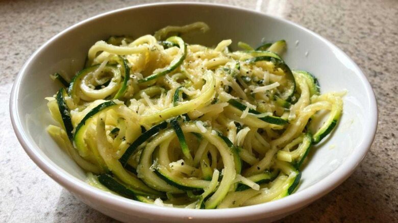 Garlic Parmesan Zucchini Noodles