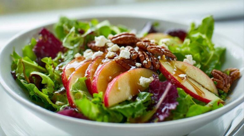 Harvest Apple Pecan Salad with Maple Vinaigrette