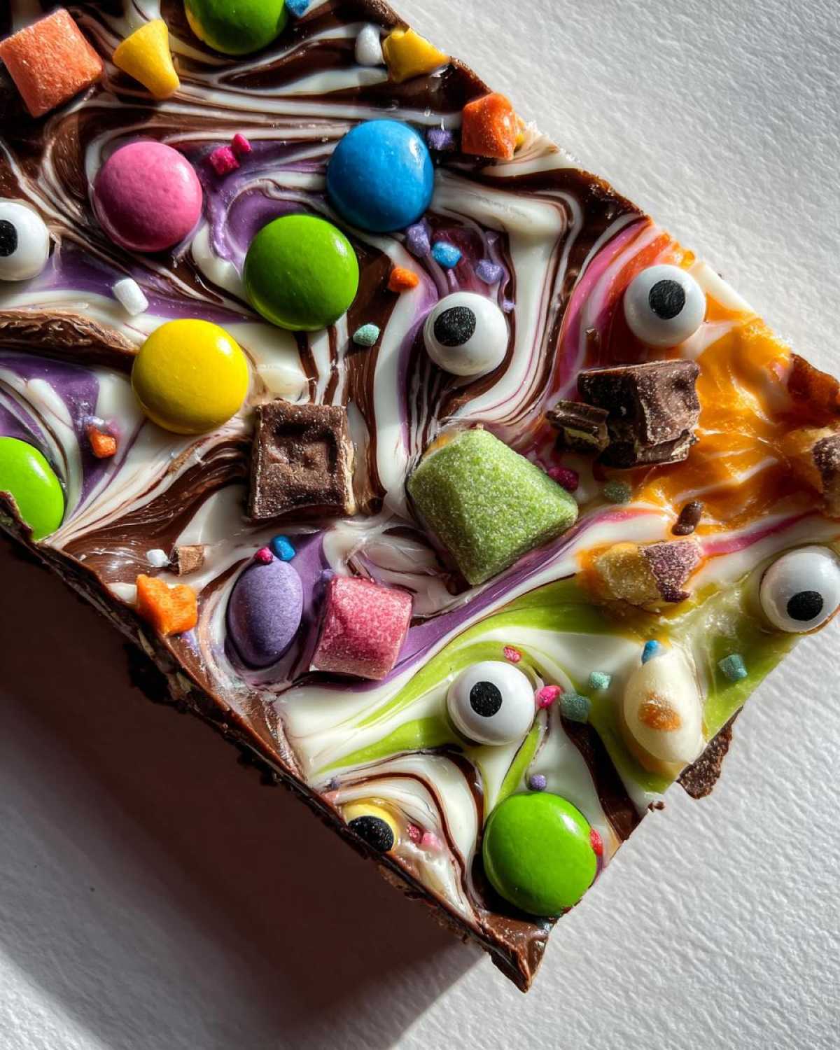 Haunted Candy Bark (Halloween Chocolate Bark) - detail 1