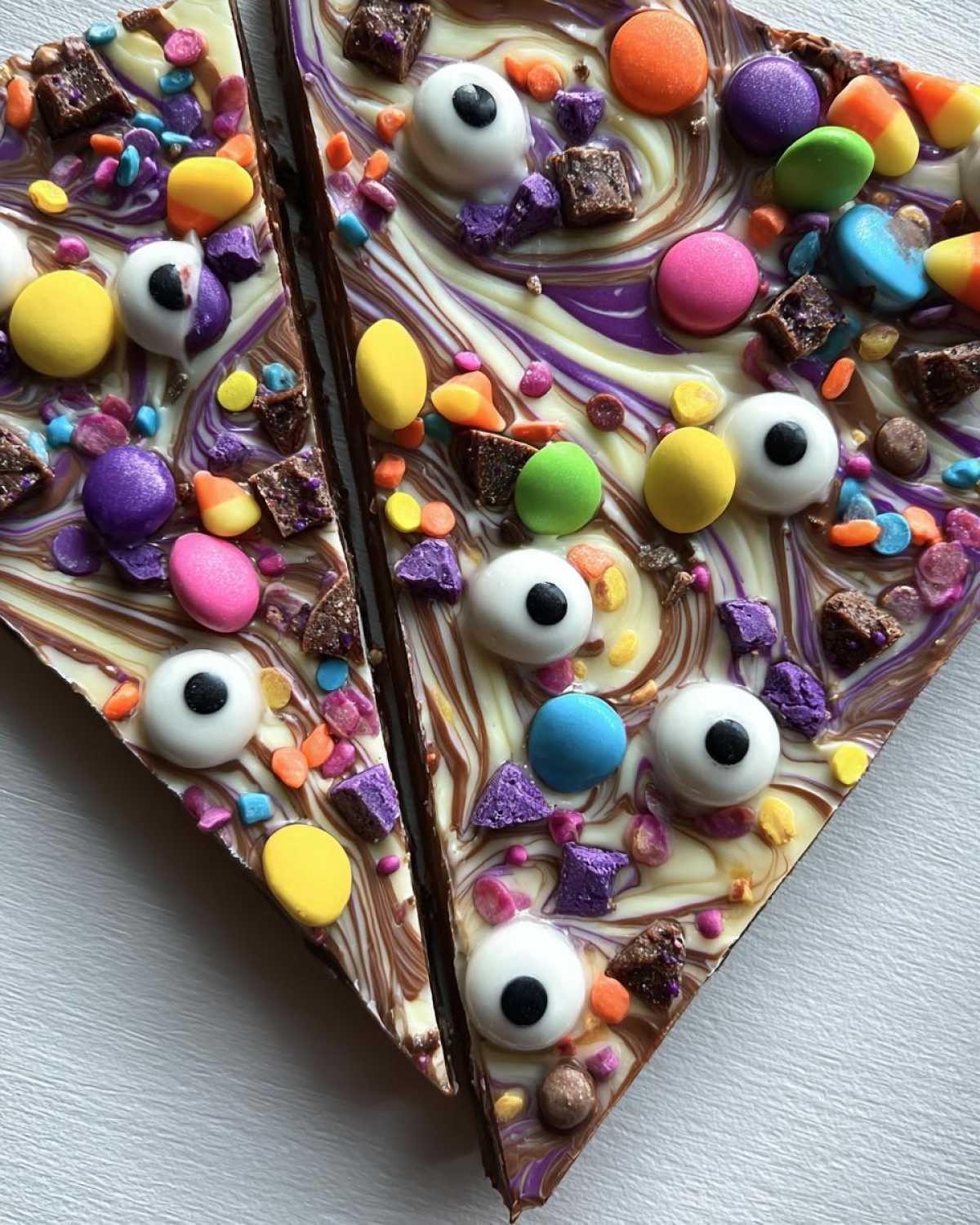 Haunted Candy Bark (Halloween Chocolate Bark) - detail 2