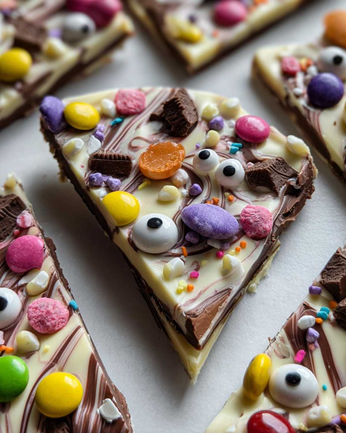 Haunted Candy Bark (Halloween Chocolate Bark) - detail 3