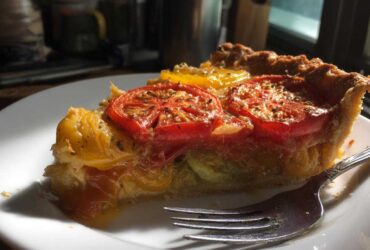 Heirloom Tomato Pie with Cheddar Crust