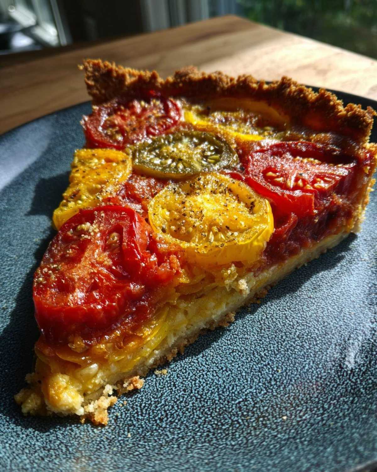 Heirloom Tomato Pie with Cheddar Crust - detail 4