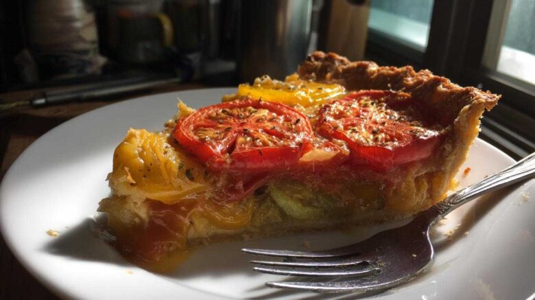 Heirloom Tomato Pie with Cheddar Crust
