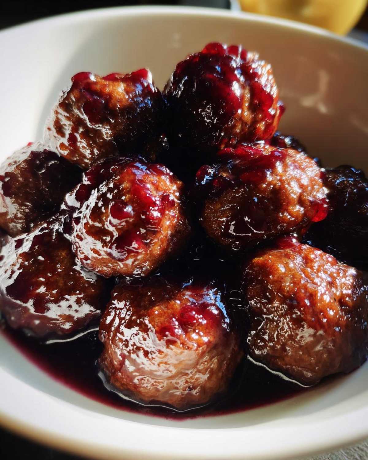 Homemade Grape Jelly Meatballs (Party Classic) - detail 1