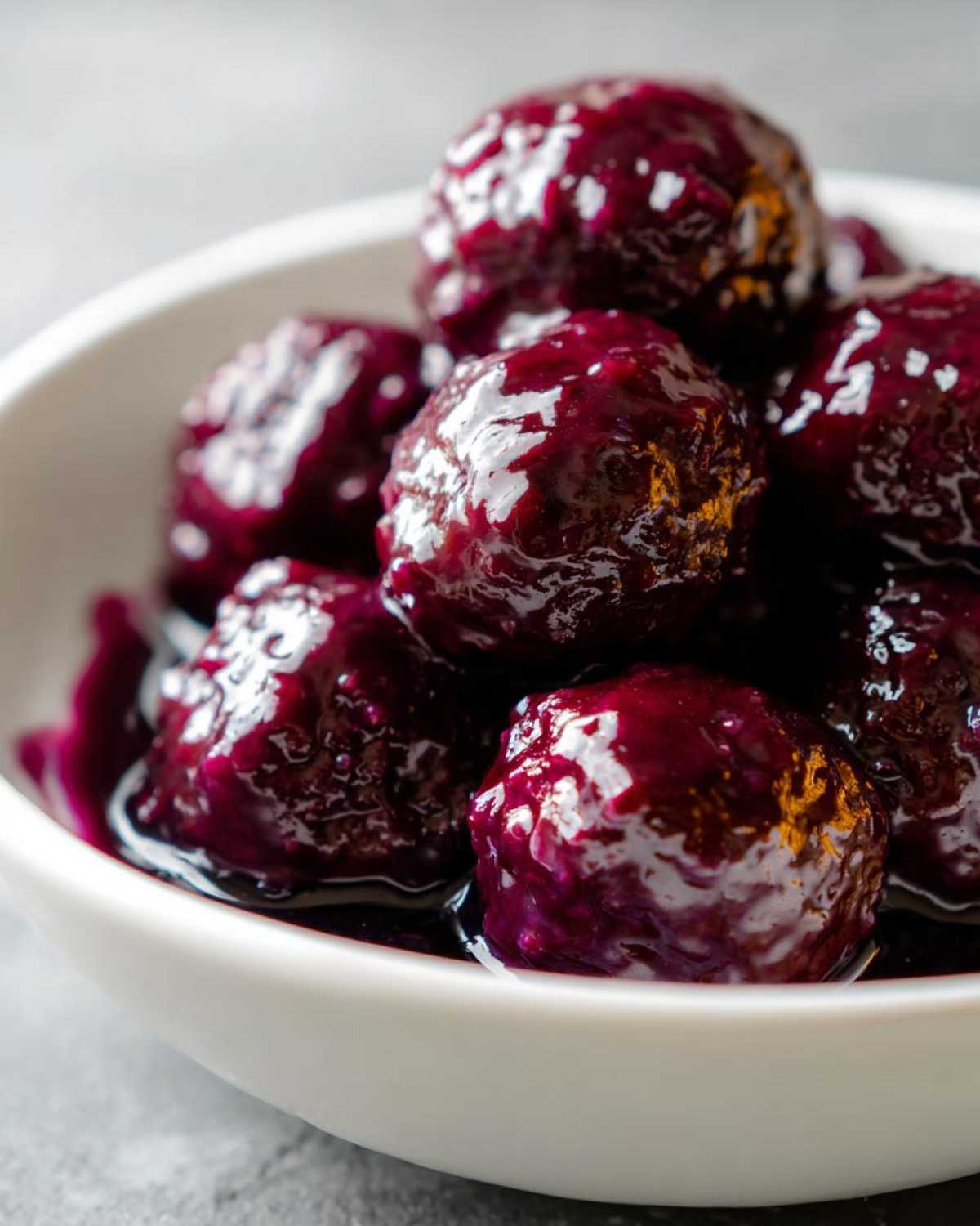 Homemade Grape Jelly Meatballs (Party Classic) - detail 2