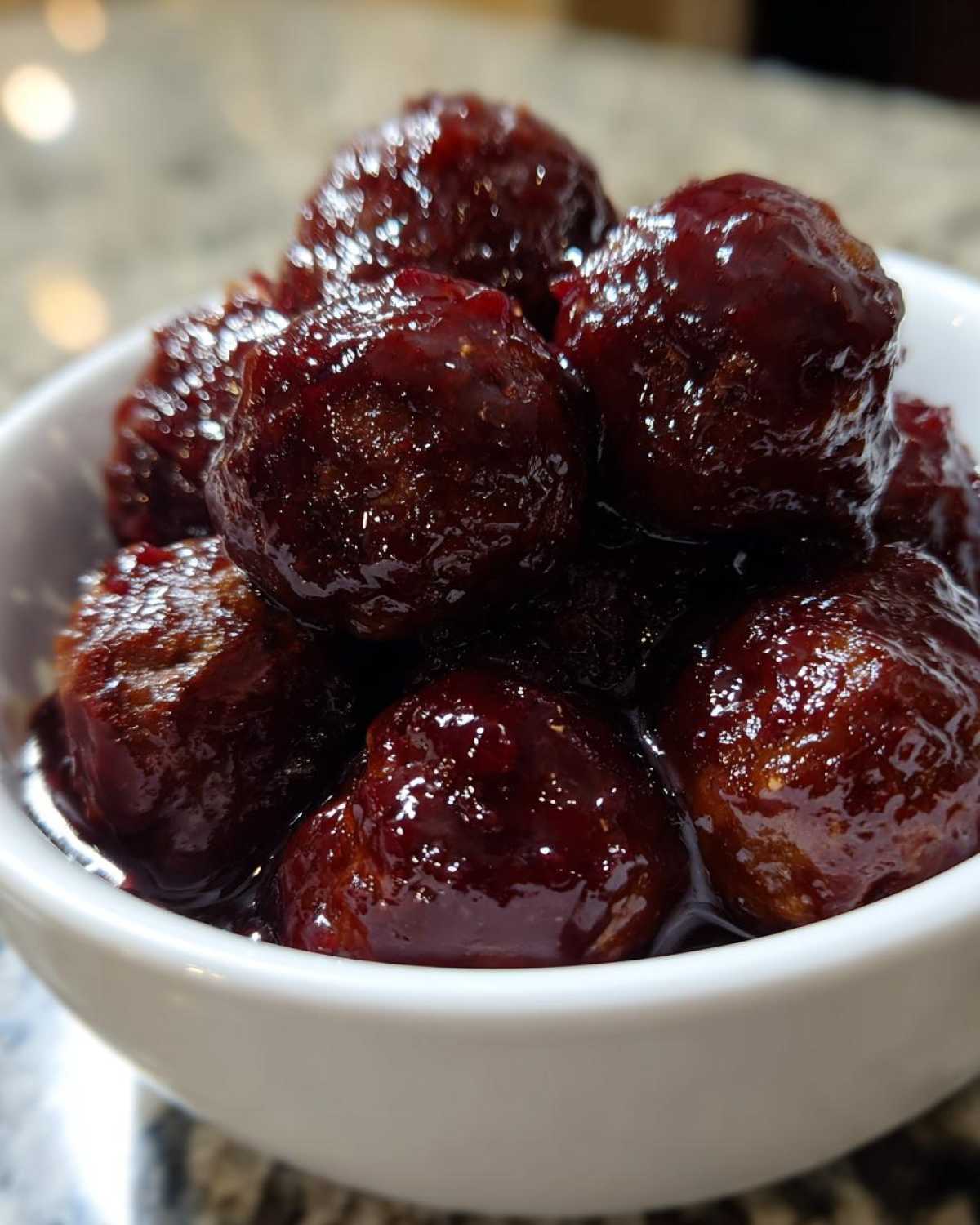 Homemade Grape Jelly Meatballs (Party Classic) - detail 3