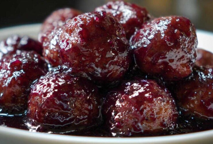 Homemade Grape Jelly Meatballs (Party Classic)