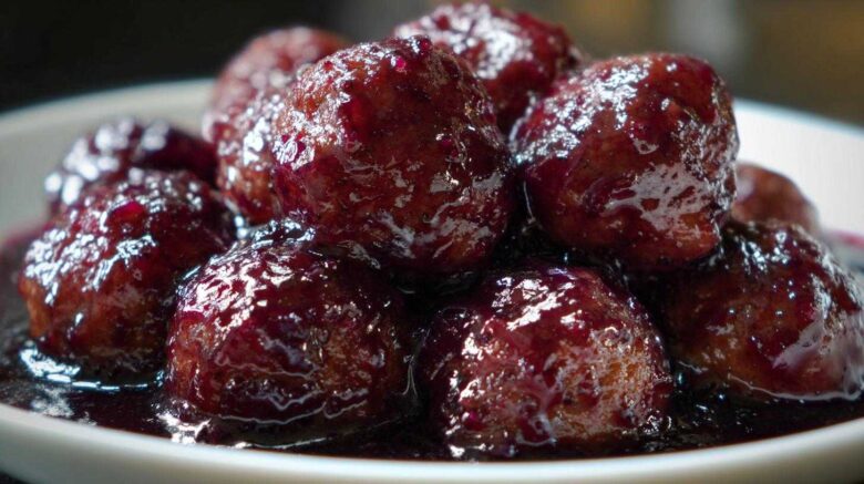 Homemade Grape Jelly Meatballs (Party Classic)