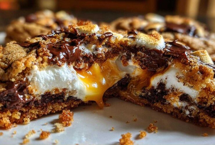 Inside-Out S’mores Cookies
