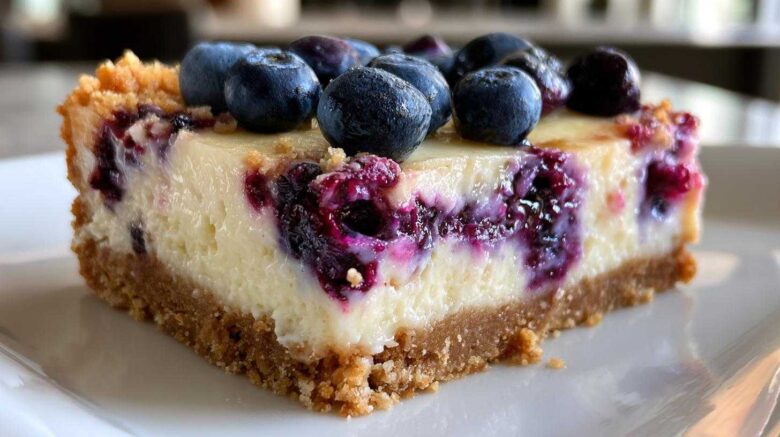 Lemon Blueberry Cheesecake Bars