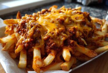 Loaded Chili Cheese Fries for a Crowd