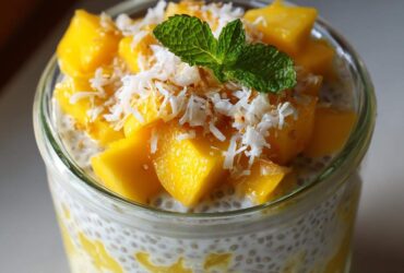 Mango Coconut Chia Pudding (Tropical Breakfast)